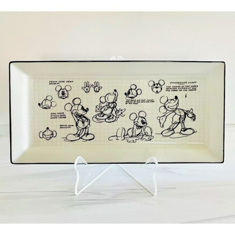 Disney Sketch Mickey rectangle platter new